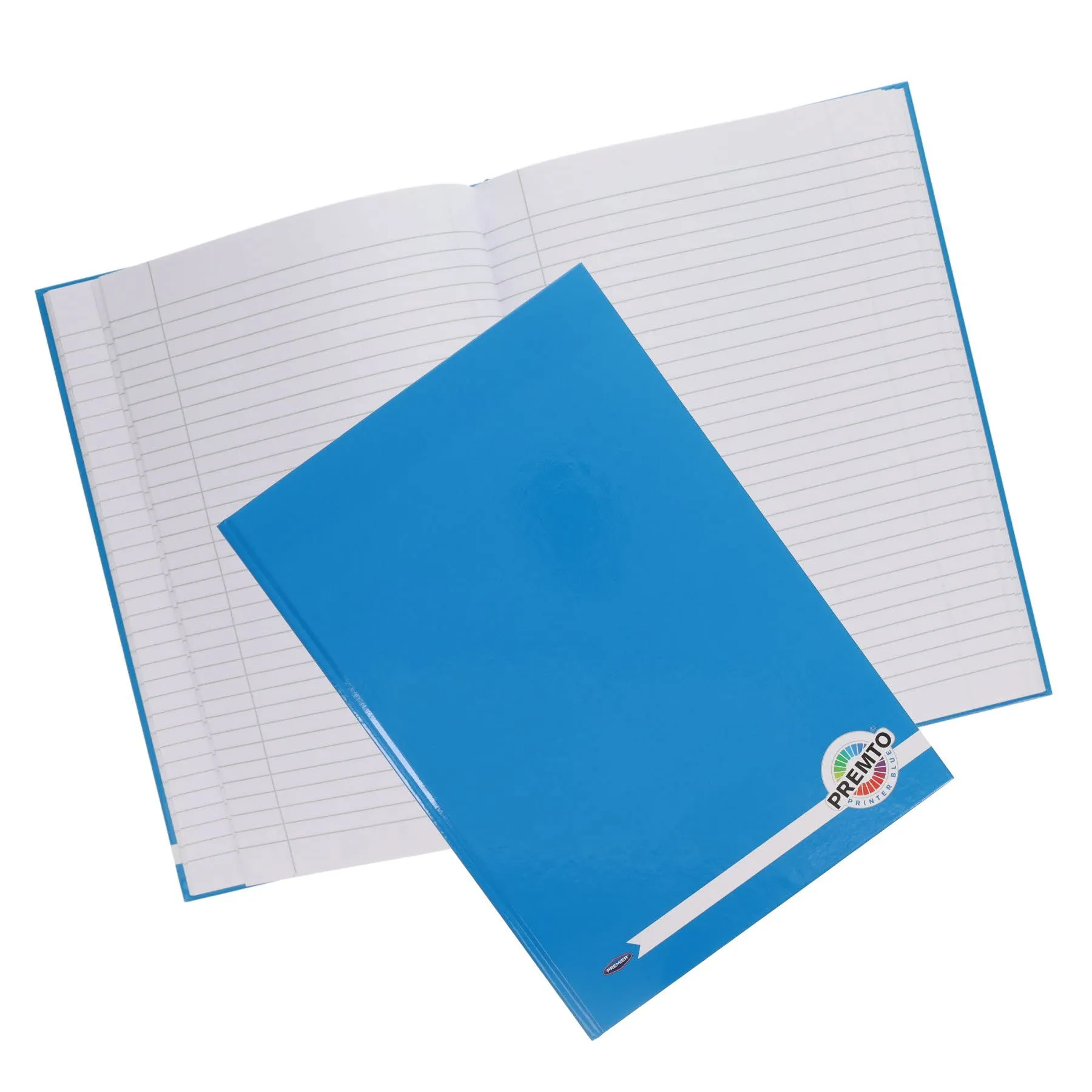■ Premto - A4 160pg Hardcover Notebook - Printer Blue