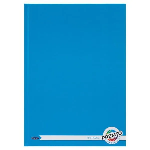 ■ Premto - A4 160pg Hardcover Notebook - Printer Blue