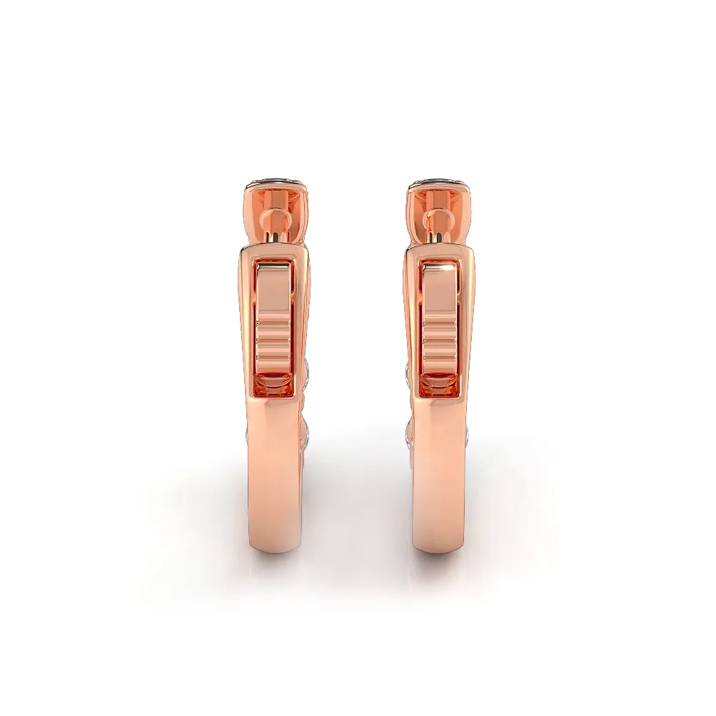 1.0 ctw. Common Prong Huggie Hoop Earrings