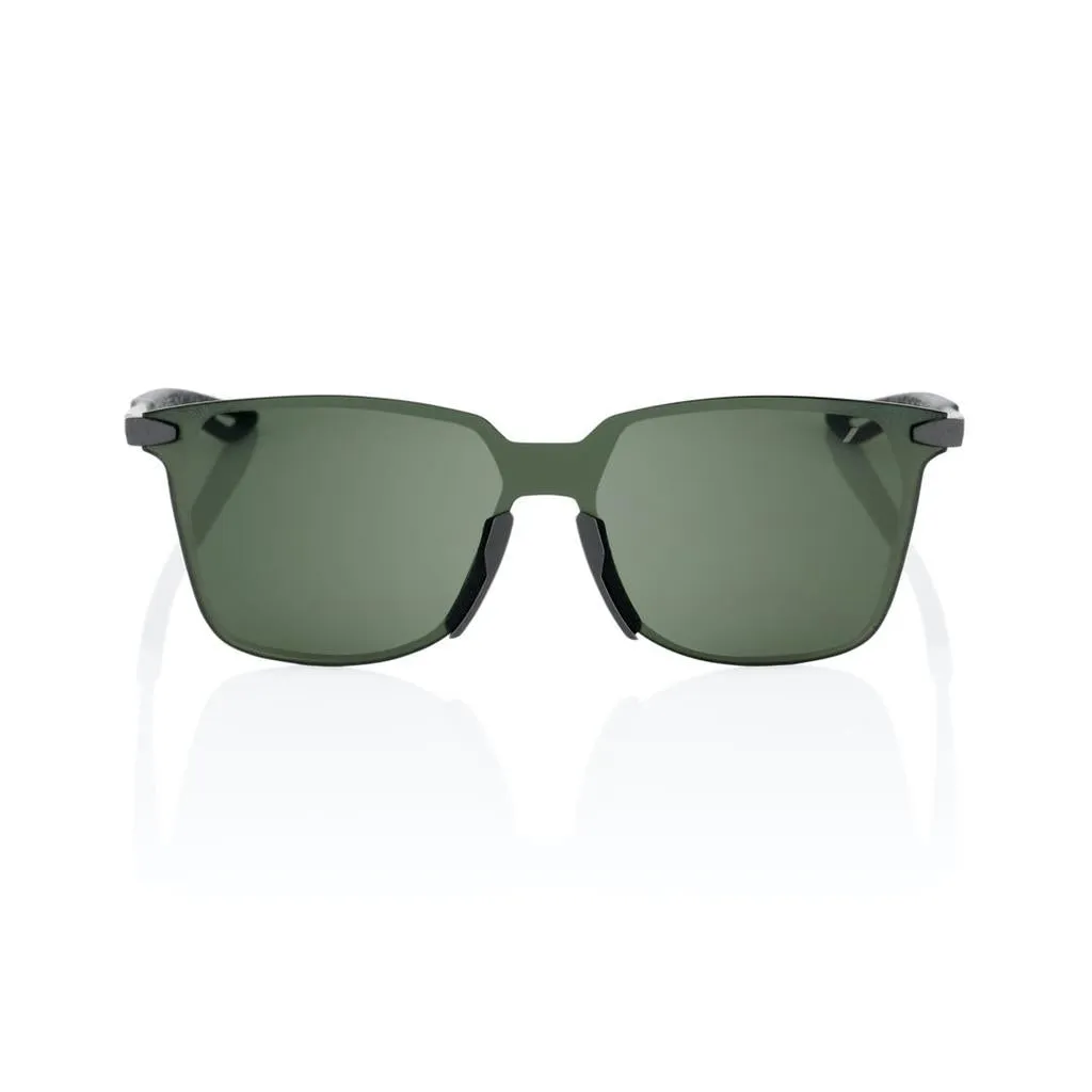 100% Legere Square - Matte Black - Grey Green Lens