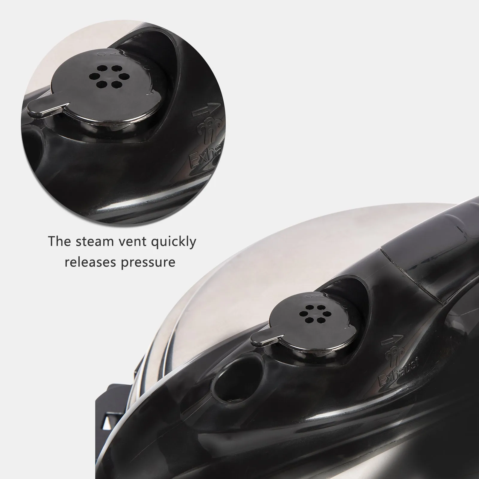 1000W Push-button stainless steel electric pressure cooker 13 in 1 cooking mode, Stainless steel color