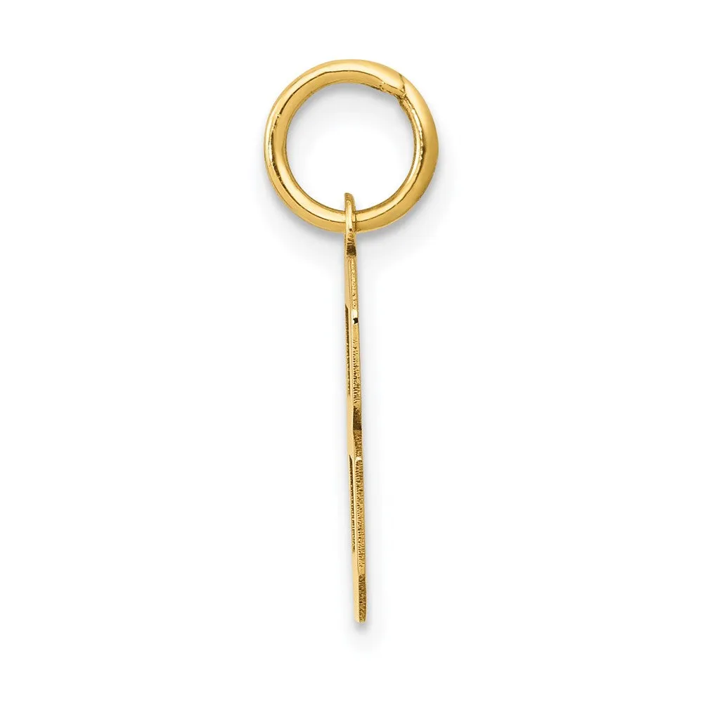 14k Small Polished Number 8 Charm