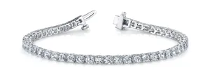 14K White Gold Diamond Tennis Bracelet (3ctw)
