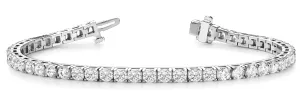 14K White Gold Tennis Bracelet (3ctw)