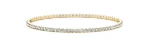 14K Yellow Gold Diamond Eternity Bangle (1.75ctw)