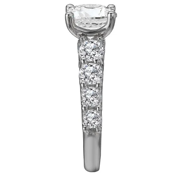 14kt White Gold Classic Semi-Mount Diamond Ring
