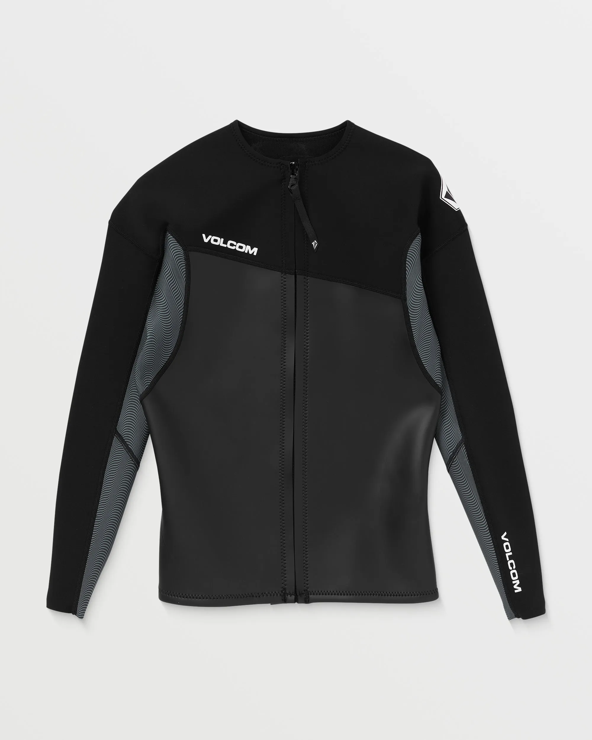 1.5Mm Front Zip Neoprene Jacket - BLACK