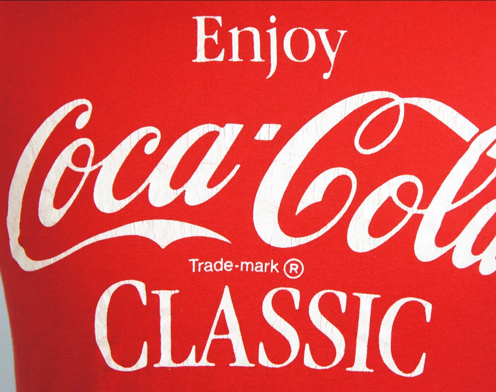1980's Enjoy Coca-Cola Classic T-Shirt - Size S
