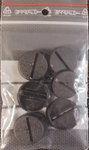 25mm Round Slotta Bases (10 pack)