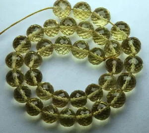 4 Inch Strand,Honey Quartz, Full Strand Micro Faceted Round Balls Beads, 6mm Size,Super Quality Honey Quartz Balls Beads