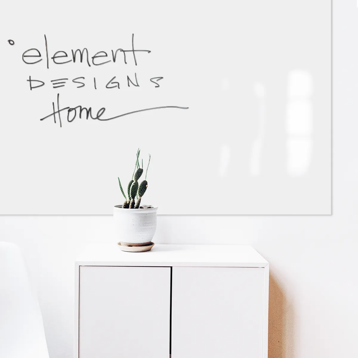4x4 Magnetic Writable Matte Glass Sample