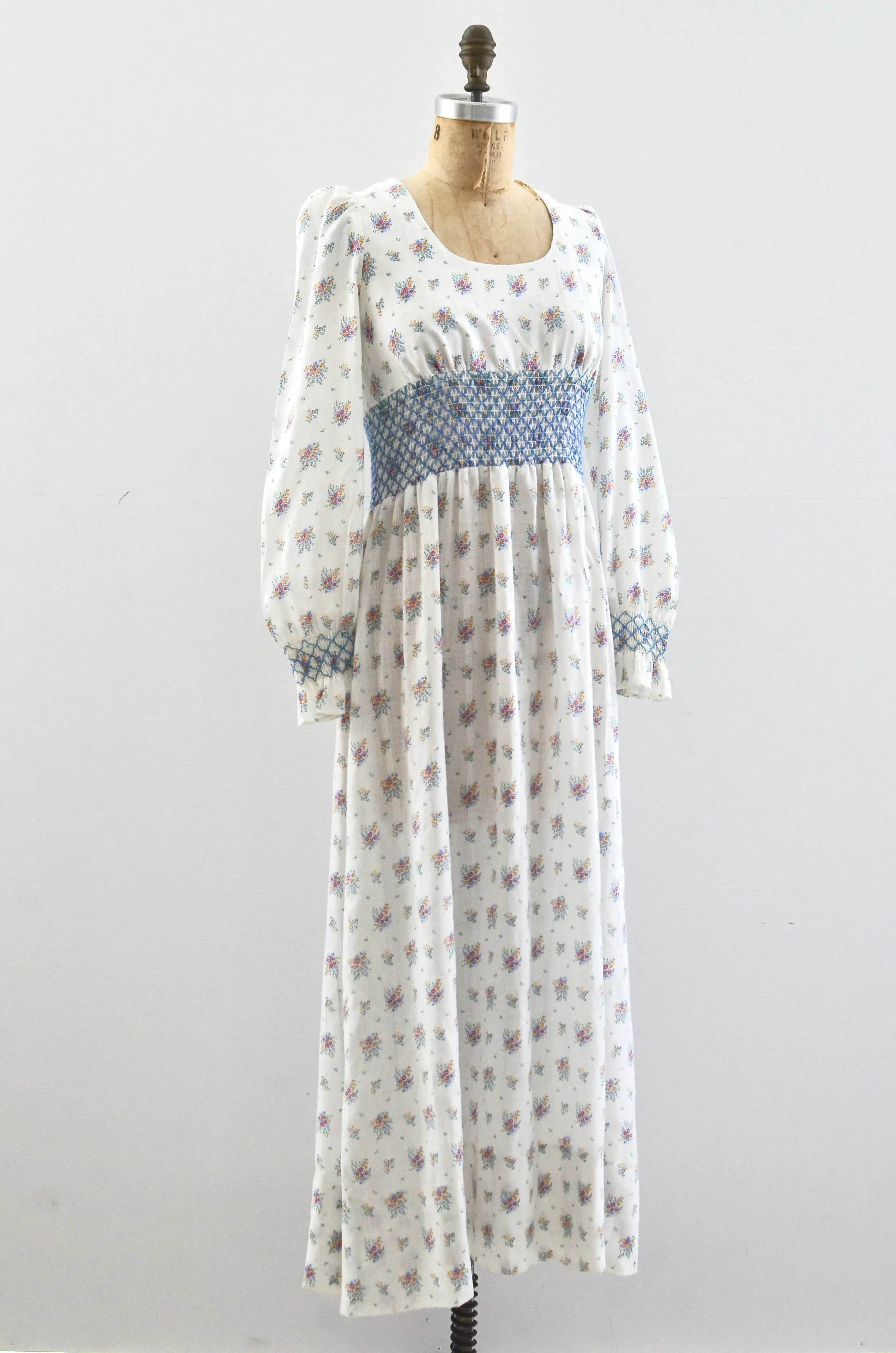 70's Smocked Dress