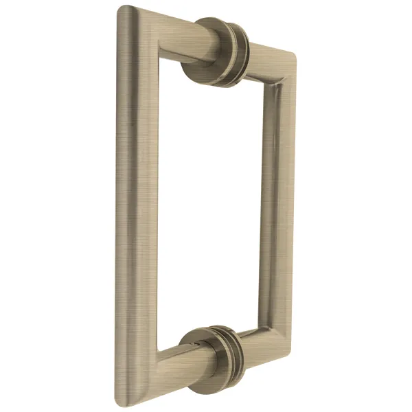 8" x 8" Shower Handle - Mitered (CH, BN, MBL, SB, PN, BBRZ, GM, ORB, W, AB, PB)
