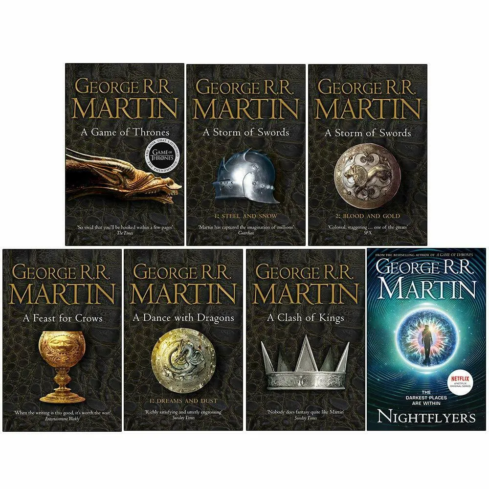 A Song of Ice and Fire Series 7 Books Collection Set By George R.R. Martin