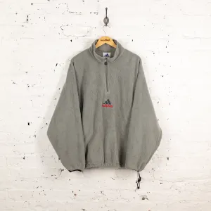 Adidas 90s 1/4 Zip Fleece - Grey - L