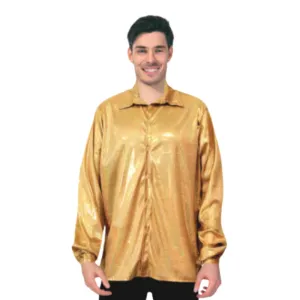 Adult 70s Disco Shirt - Gold
