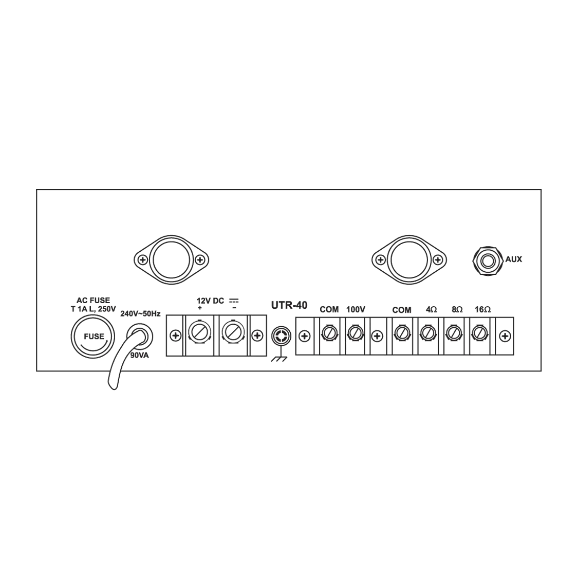 Ahuja UTR 40 Medium Wattage PA Mixer Amplifier