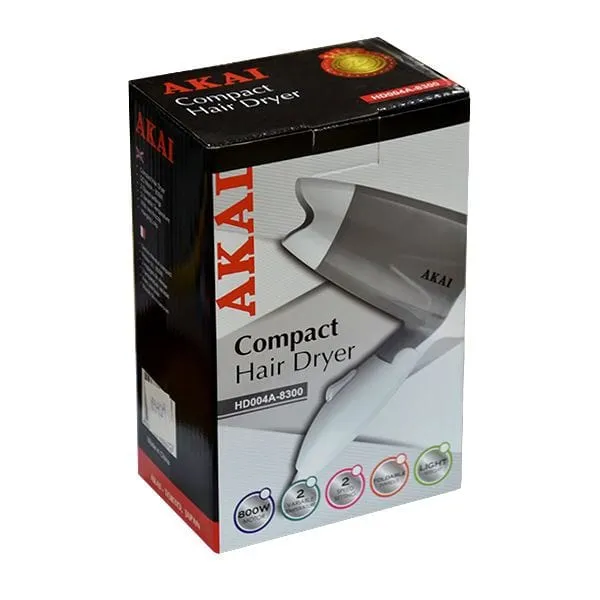 Akai Compact Hair Dryer 800W - HD004A-8300