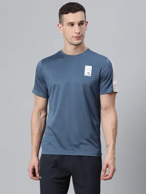 Alcis Men Color Block Blue Crew