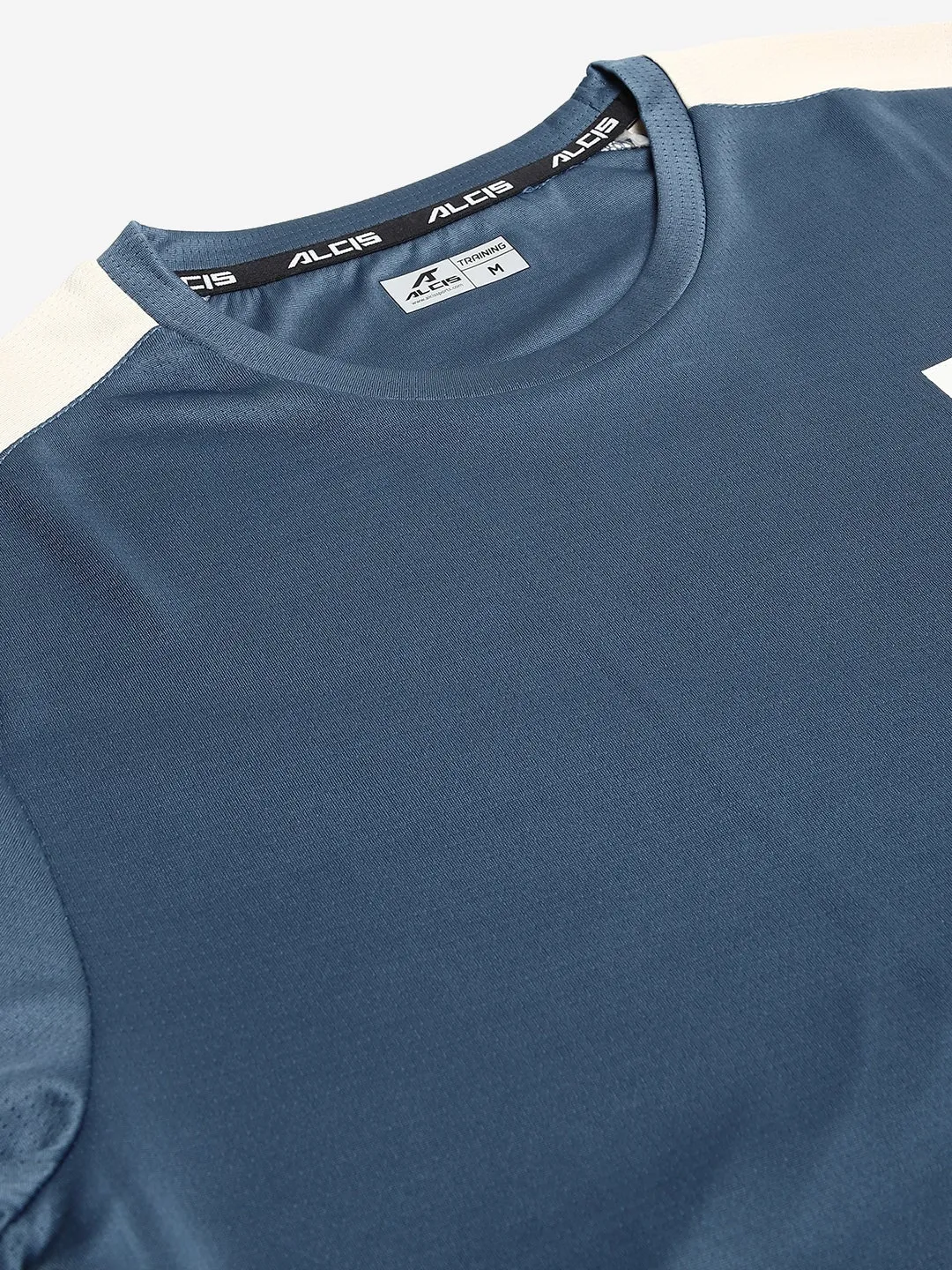 Alcis Men Color Block Blue Crew
