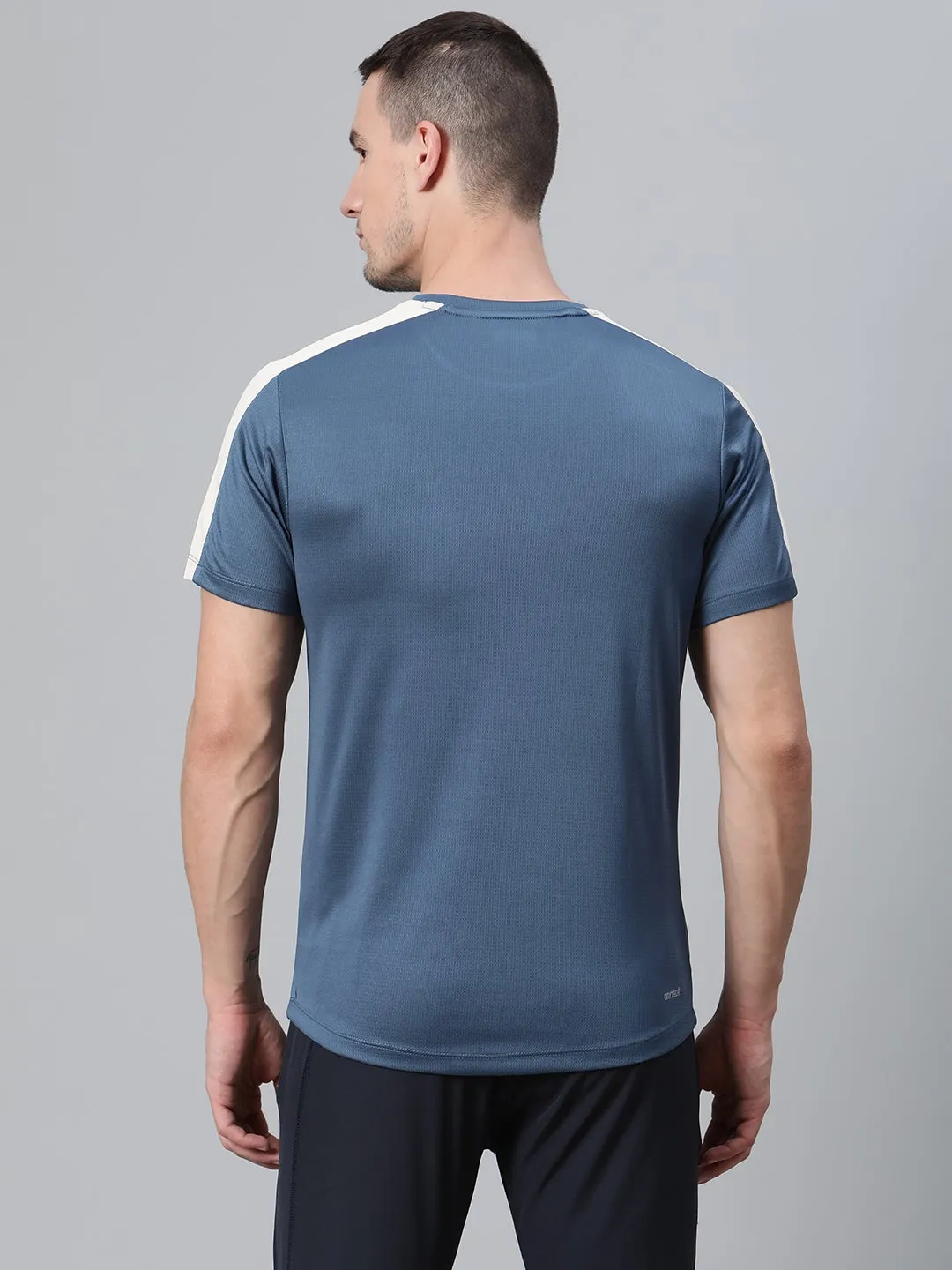 Alcis Men Color Block Blue Crew