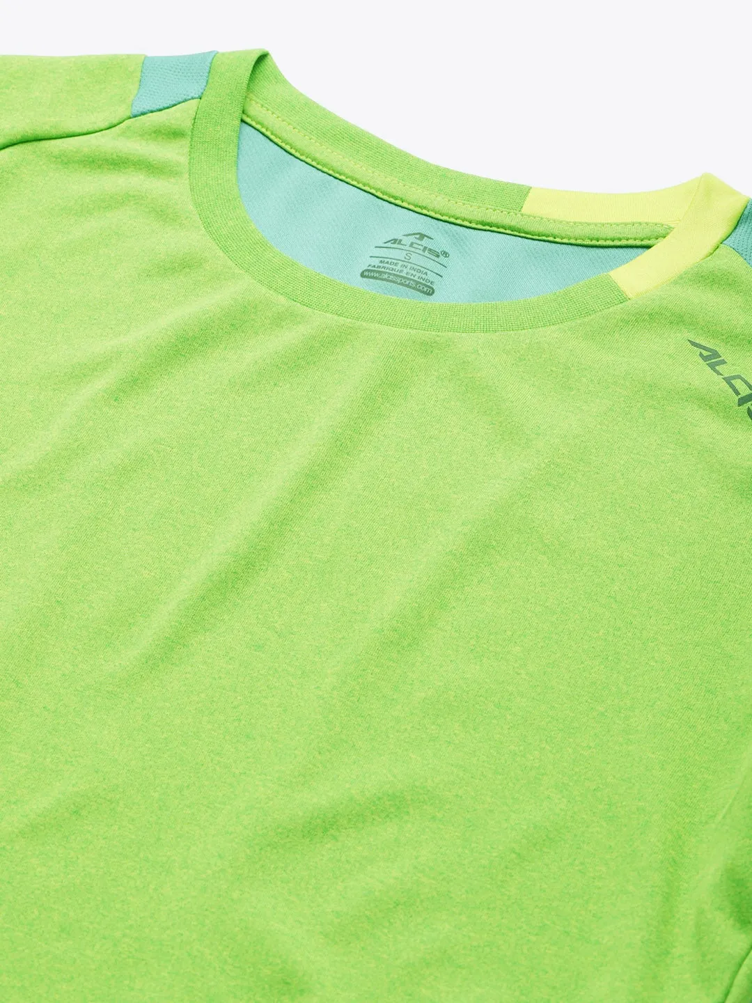 Alcis Women Color Block Green Tee