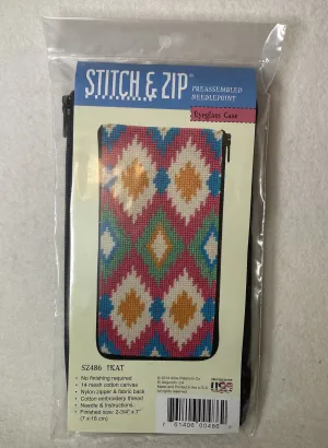 Alice Peterson Company SZ486 Ikat Eyeglass Case