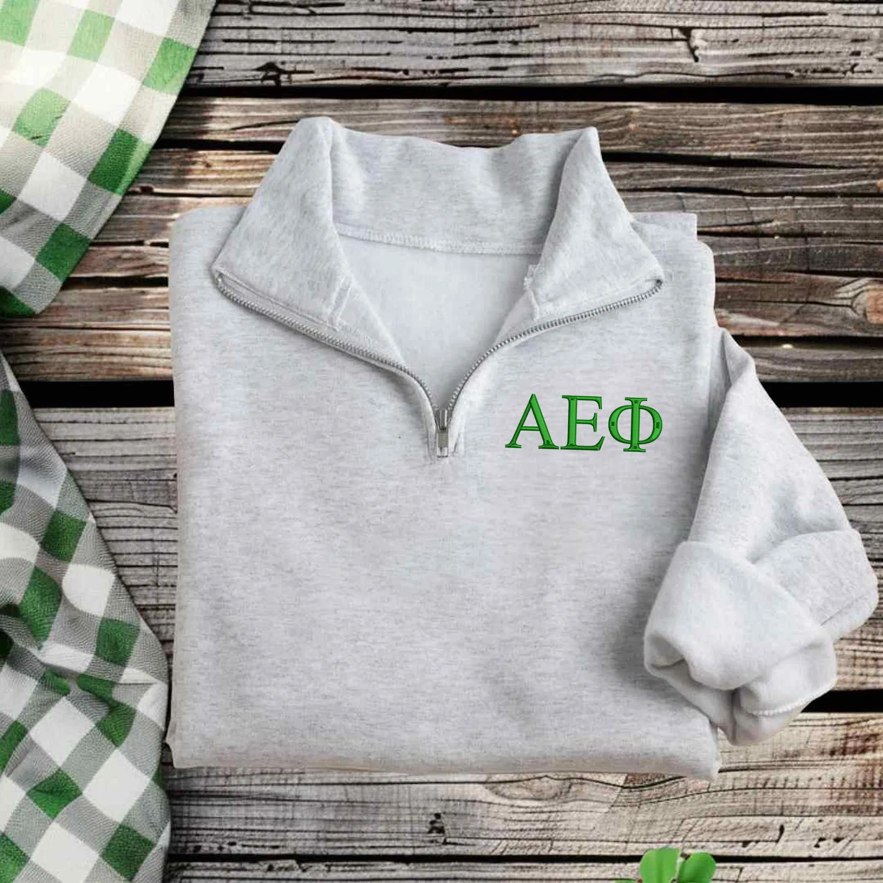 Alpha Epsilon Phi Pullover Qzip Sweatshirt