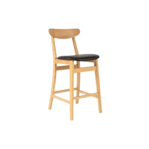 Anders Natural Solid Oak Barstool - Lacquered