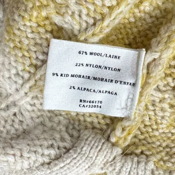 Anthropologie Wool Mohair Colorblock Sweater Women’s Small