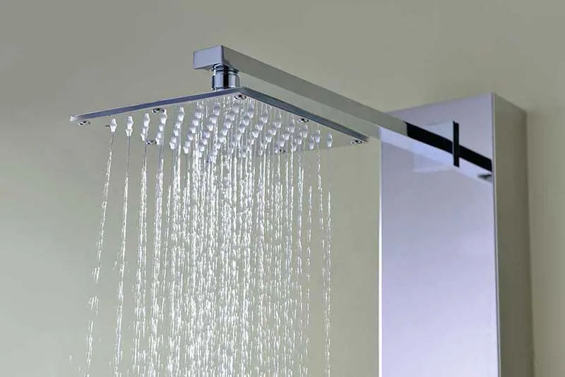 Anzzi Lann 53 in. 3-Jetted Full Body Shower Panel with Heavy Rain Showerhead and Spray Wand in Brushed Stainless Steel