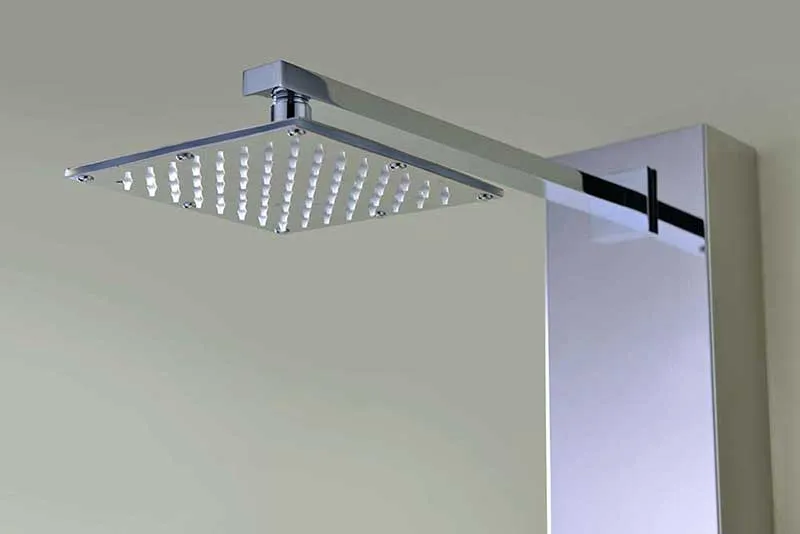 Anzzi Lann 53 in. 3-Jetted Full Body Shower Panel with Heavy Rain Showerhead and Spray Wand in Brushed Stainless Steel