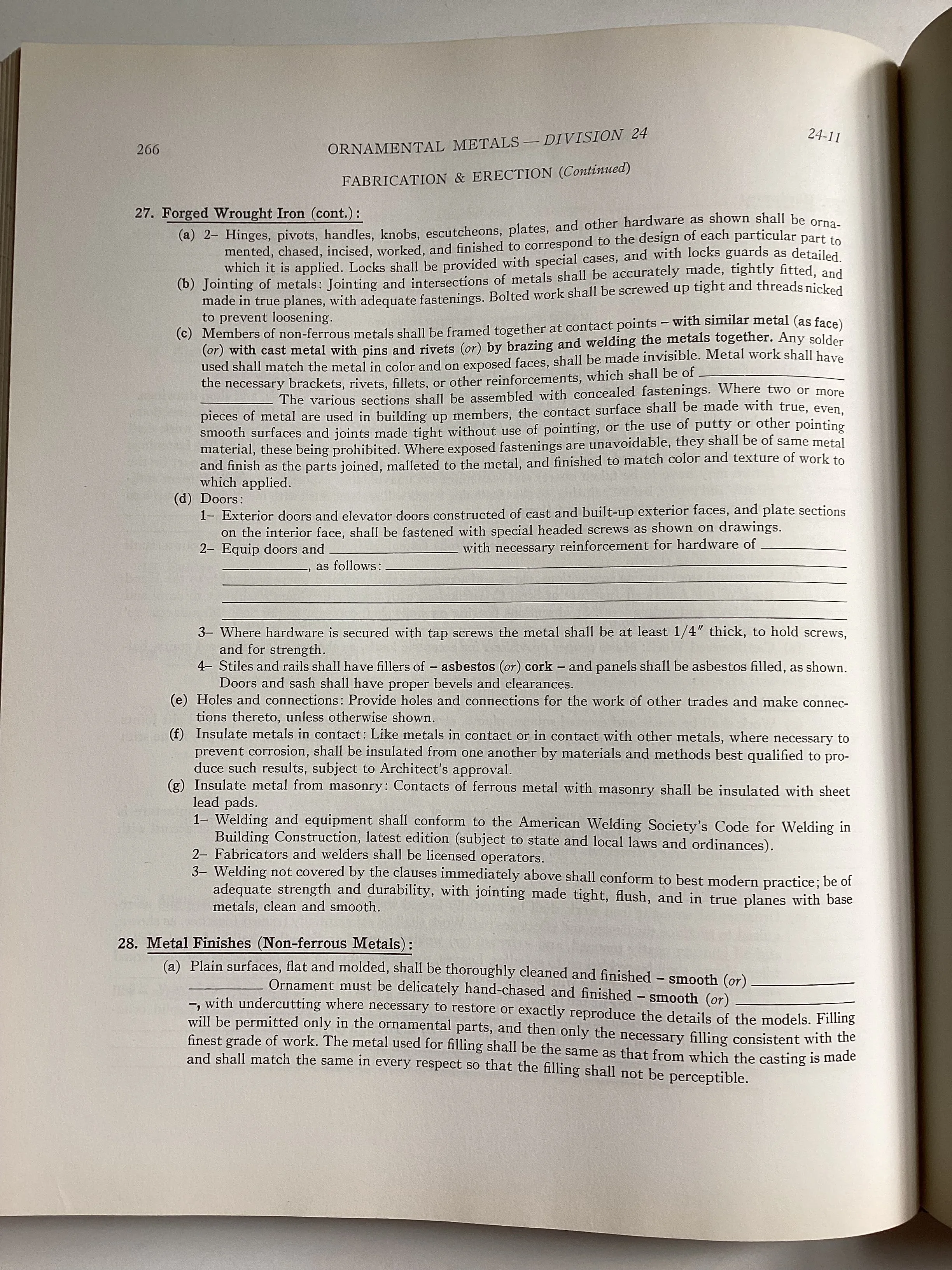 Architectural Specifications by Harold Reeve Sleeper