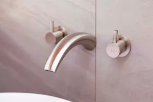 Art Deco Bath Spout -  Brushed Nickel - SPOUT21