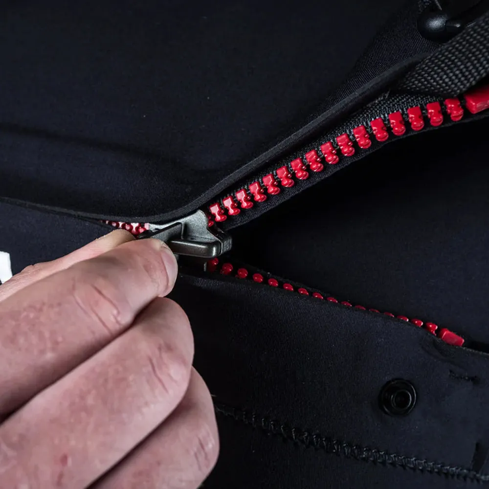 ATTICA OMEGA CHEST ZIP 3/2MM STEAMER - BLACK SILVER