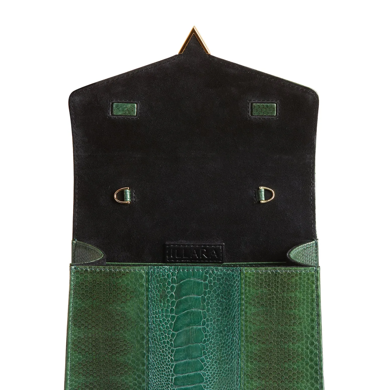 AVA SNAKESKIN & OSTRICH LEG TOP HANDLE BAG