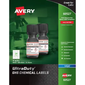 Avery® UltraDuty Chemical Label