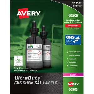 Avery® UltraDuty Warning Label