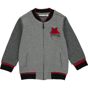 Baby Boy grey Zip-Up Top