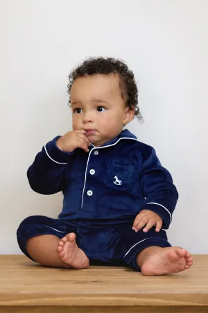 Baby Luxury Soft Touch Velour Christmas Onsie