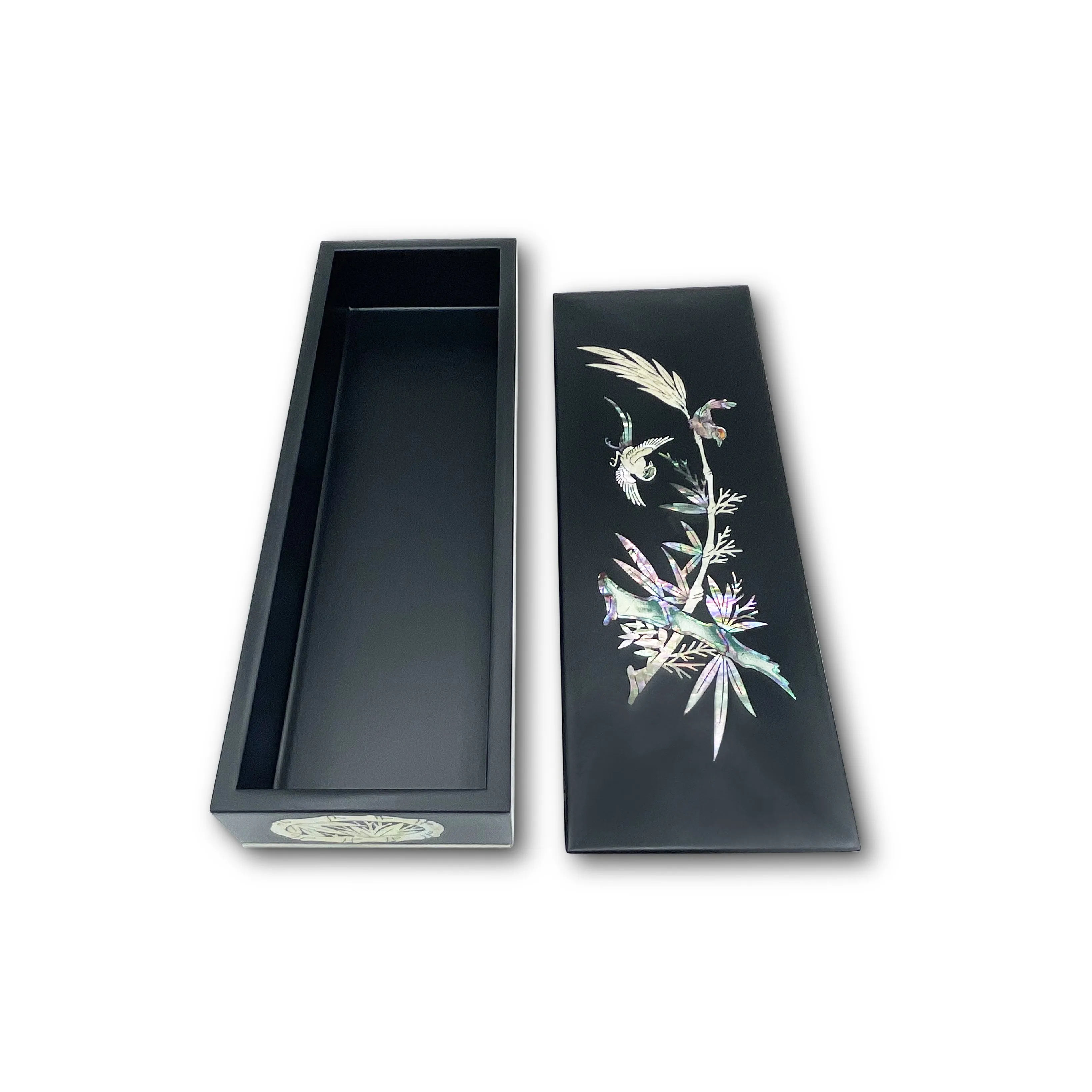 Bamboo & Birds Long Keepsake Box