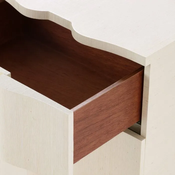Bardot 3 Drawer Side Table - Natural