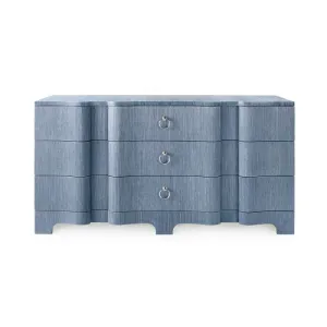 Bardot Extra Large 9 Drawer Dresser - Navy Blue