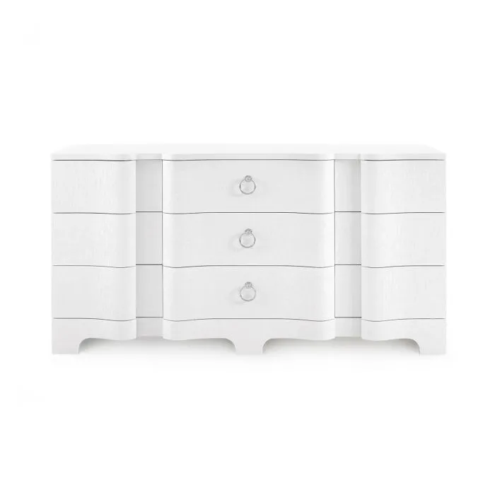 Bardot Extra Large 9 Drawer Dresser - White