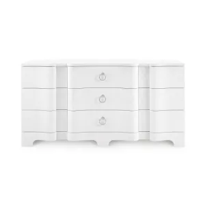 Bardot Extra Large 9 Drawer Dresser - White