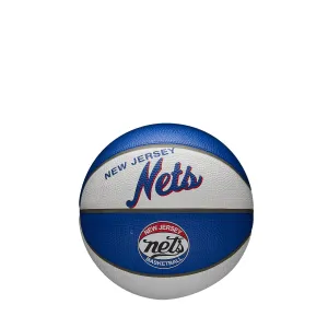 Basketbalová lopta Wilson NBA Team Retro Mini Brooklyn Nets (veľkosť 3)