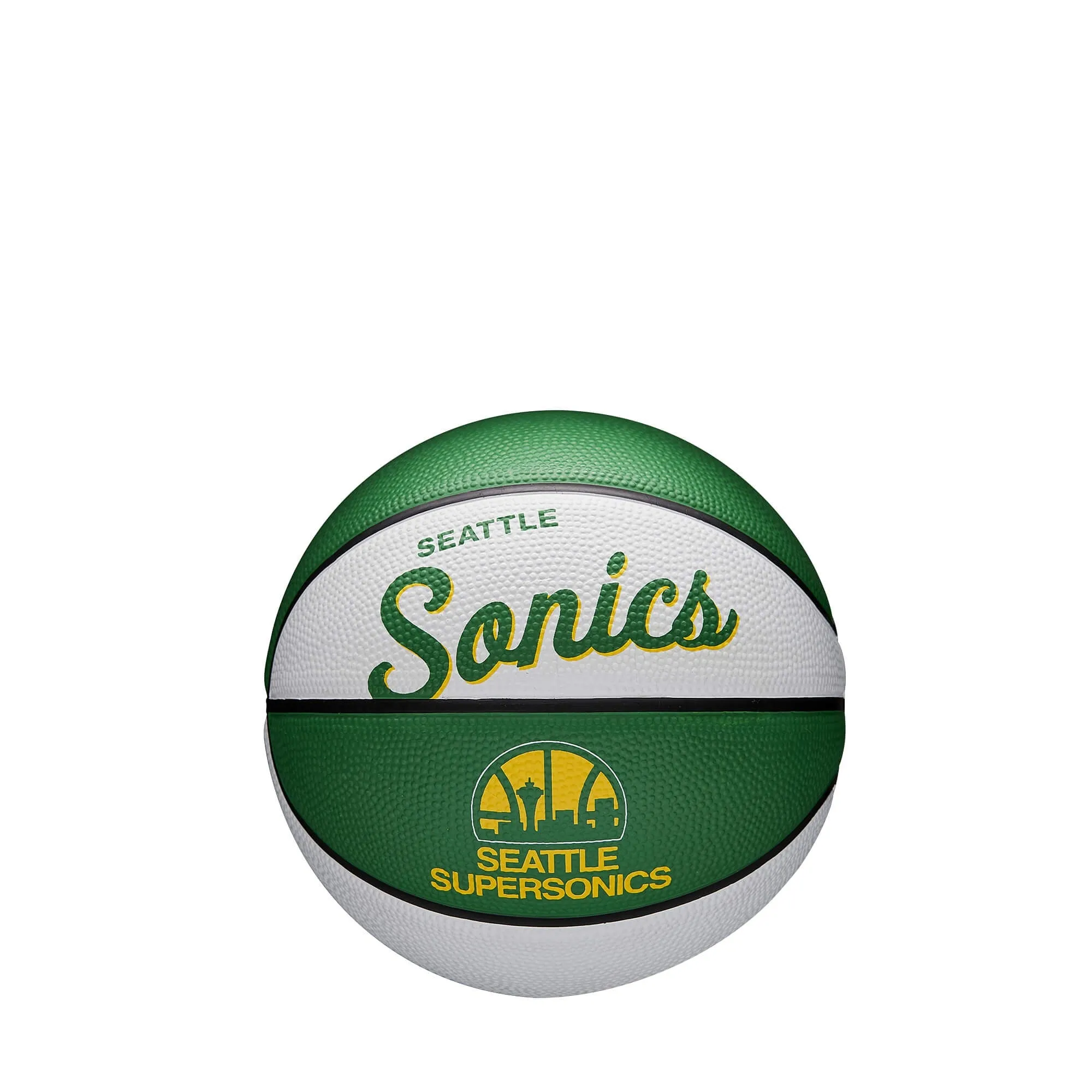 Basketbalová lopta Wilson NBA Team Retro Mini Seattle Supersonics (veľkosť 3)