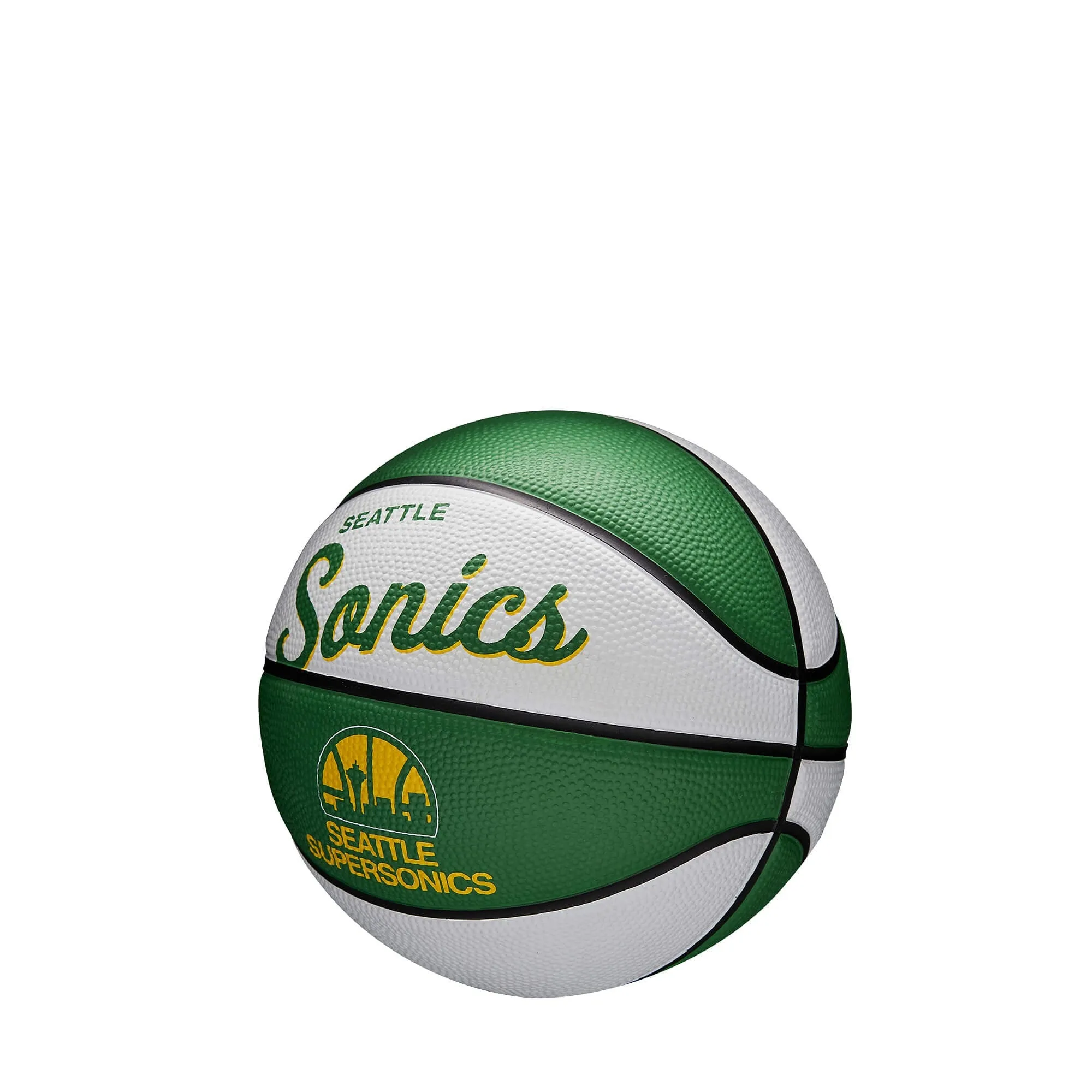 Basketbalová lopta Wilson NBA Team Retro Mini Seattle Supersonics (veľkosť 3)