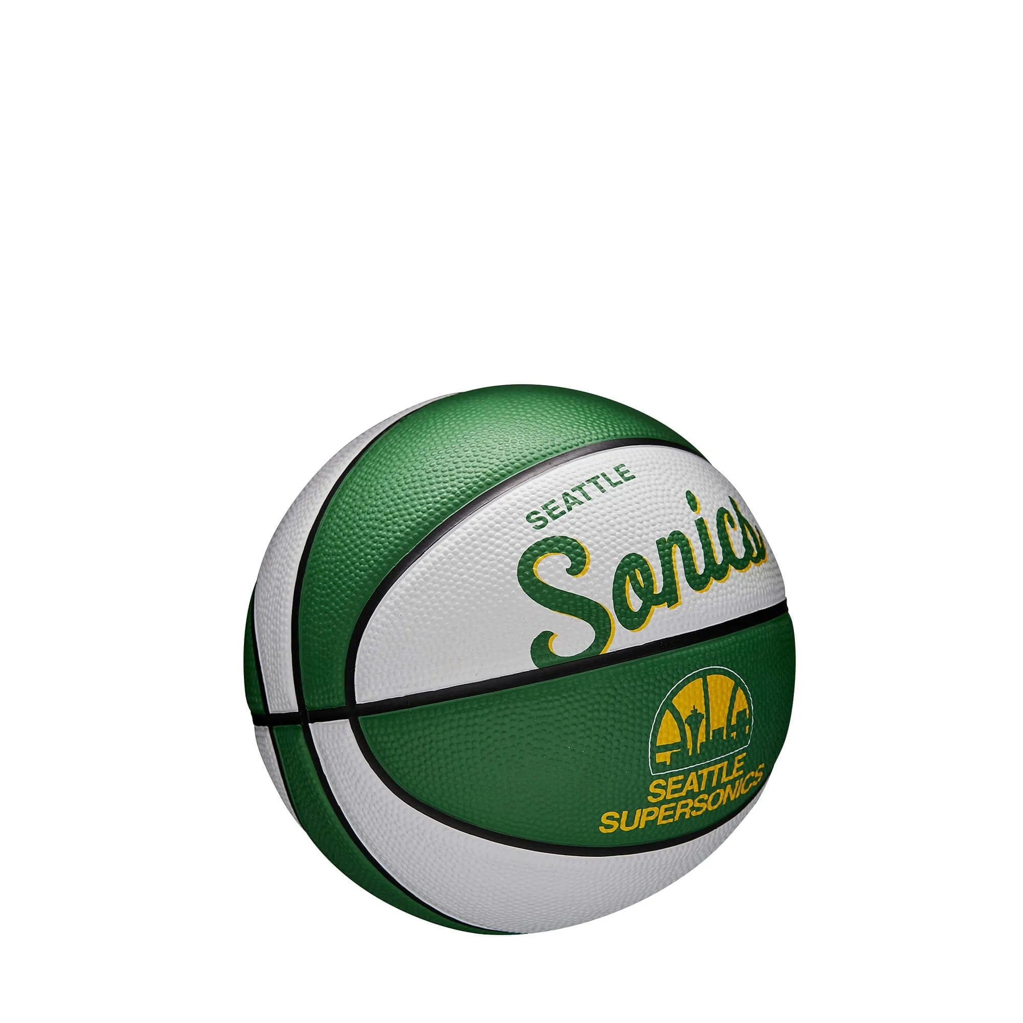 Basketbalová lopta Wilson NBA Team Retro Mini Seattle Supersonics (veľkosť 3)