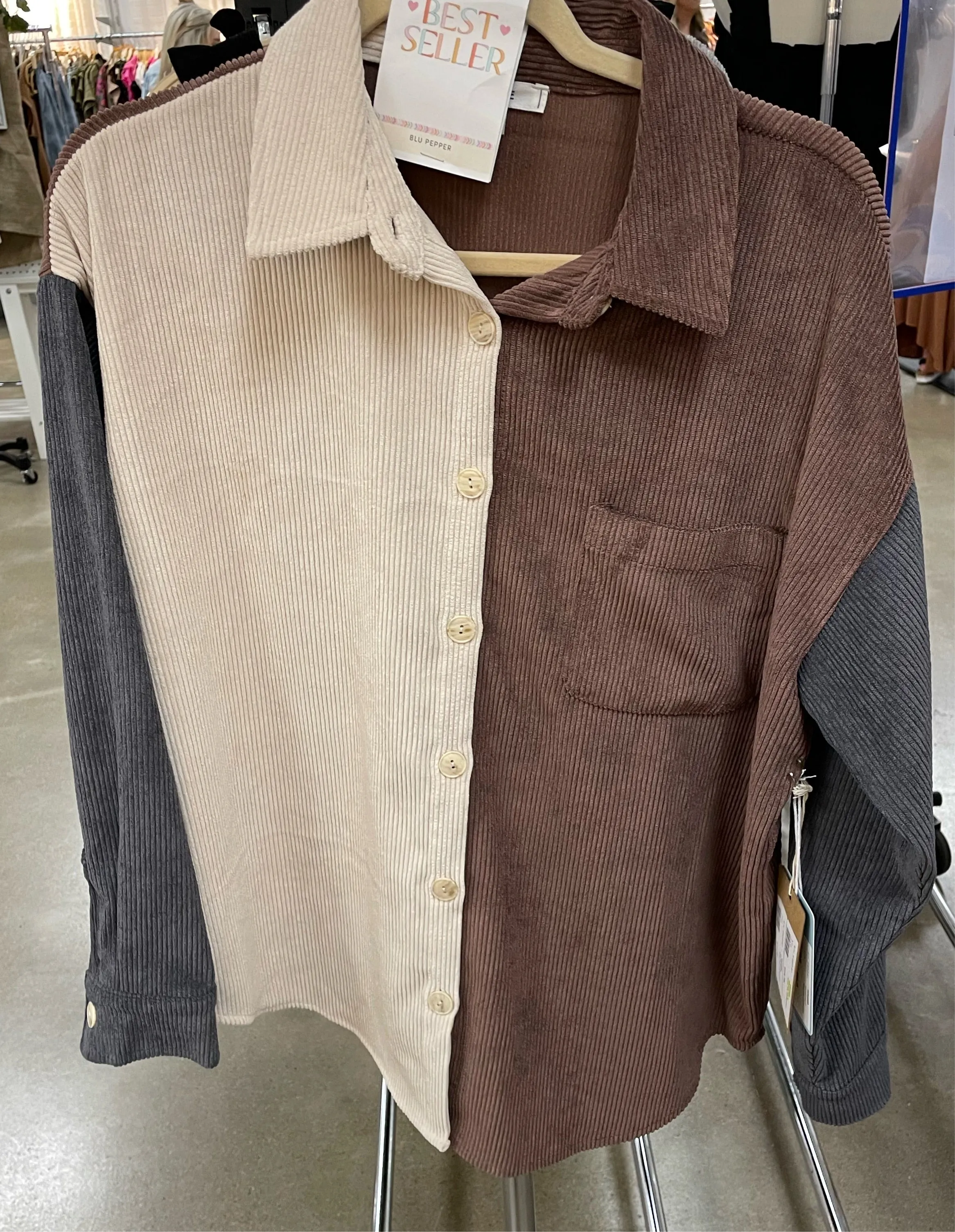 Be Your Best Color Block Shacket
